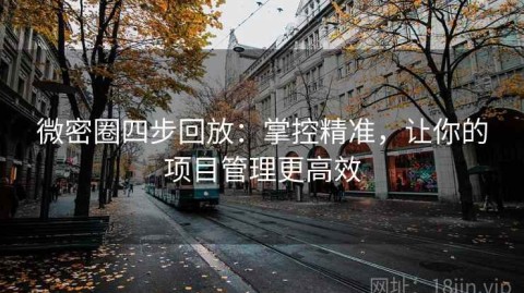 微密圈四步回放：掌控精准，让你的项目管理更高效