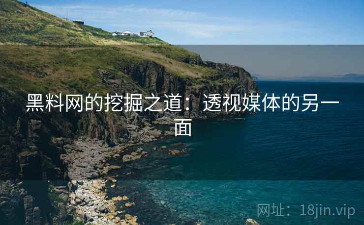 黑料网的挖掘之道:透视媒体的另一面 黑料网的挖掘之道:透视媒体的另一面